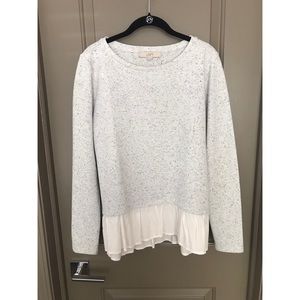 Ann Taylor LOFT Long Sleeve Heathered Blouse